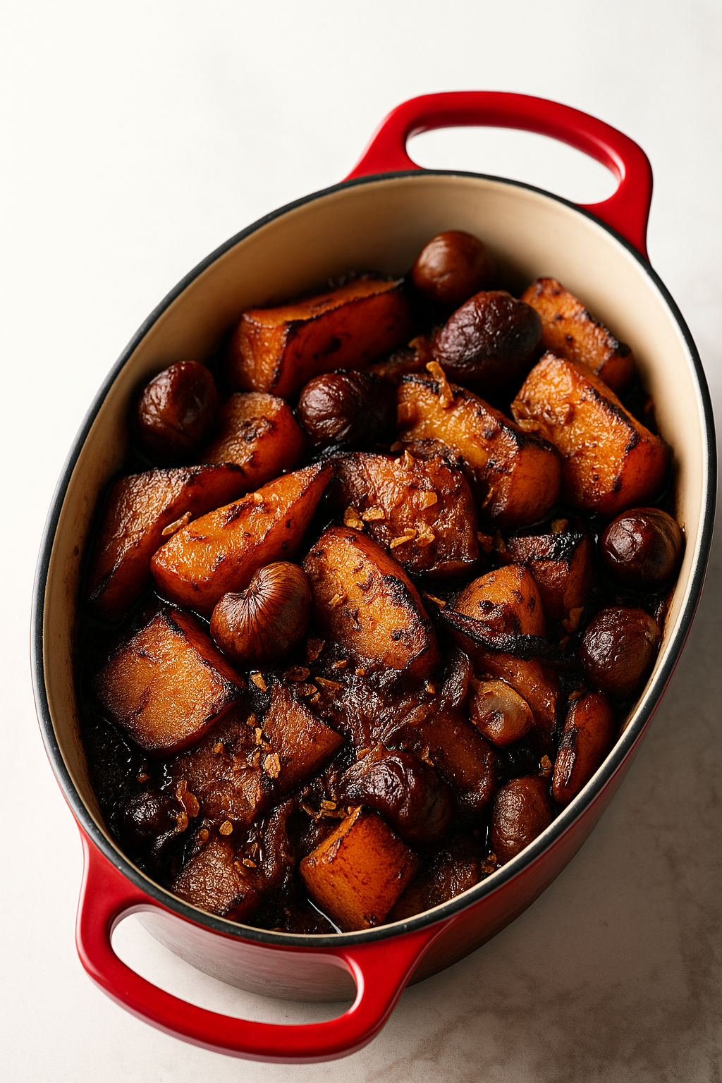 Savta’s Roasted Pumpkin and Chestnuts